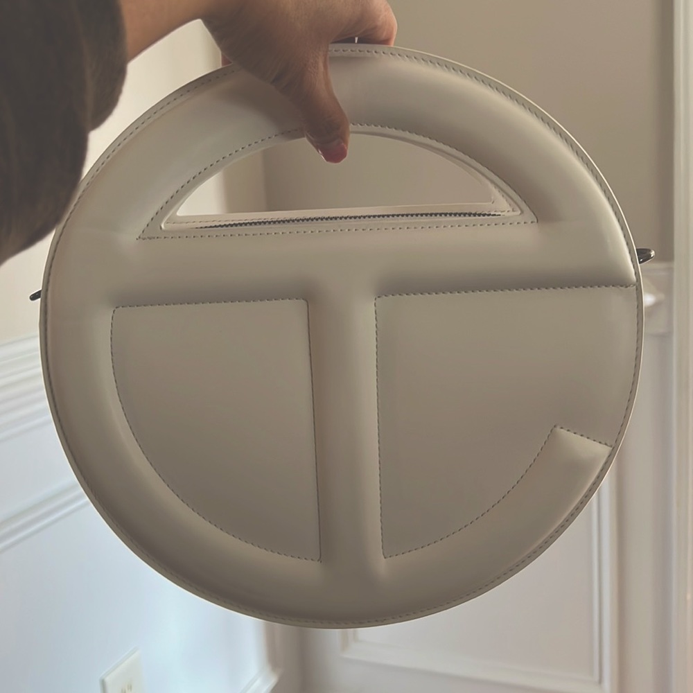Telfar White Circle Bag